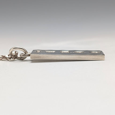 1977年 英国 純銀製 ジュビリーインゴットペンダント&純銀製チェーン 計21g  Excalibur Jewellery①